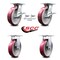 Service Caster 8 Inch Poly on Aluminum Caster Brakes/Swivel Locks and 2 Rigid SCC, 2PK SCC-35S820-PAR-SLB-BSL-2-R-2 - alternate 4